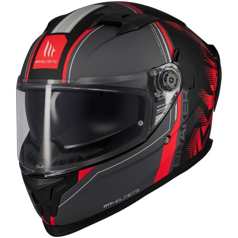 MT Helmets Braker SV Charm matná černo-červená Mt Helmets