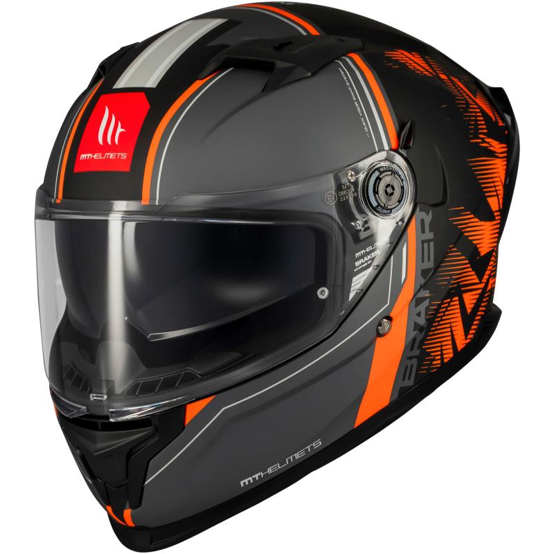 MT Helmets Braker SV Charm matná černo-oranžová Mt Helmets