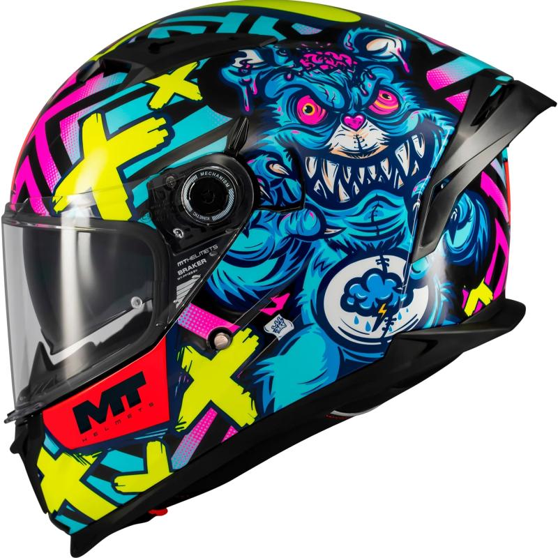 MT Helmets Braker SV Crazy Teddy multicolor Mt Helmets