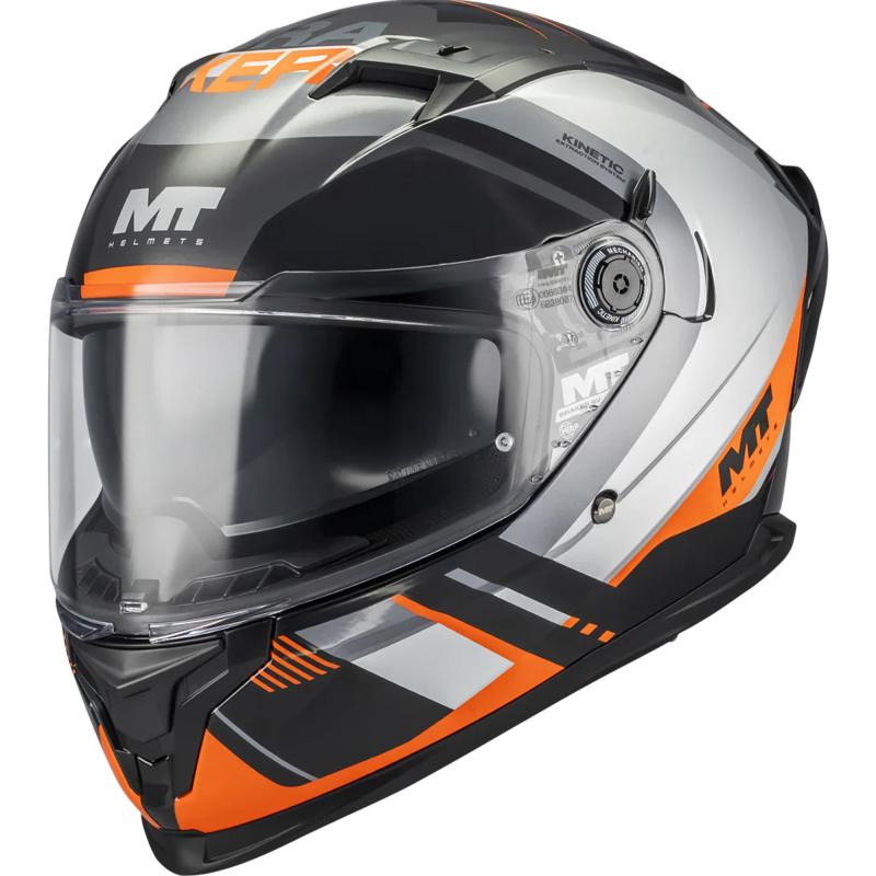 MT Helmets Braker SV Inception B4 černo-šedo-oranžová Mt Helmets