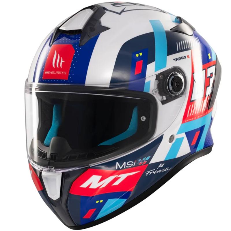 MT Helmets Targo S SERGIO GARCIA modro-červeno-bílá Mt Helmets