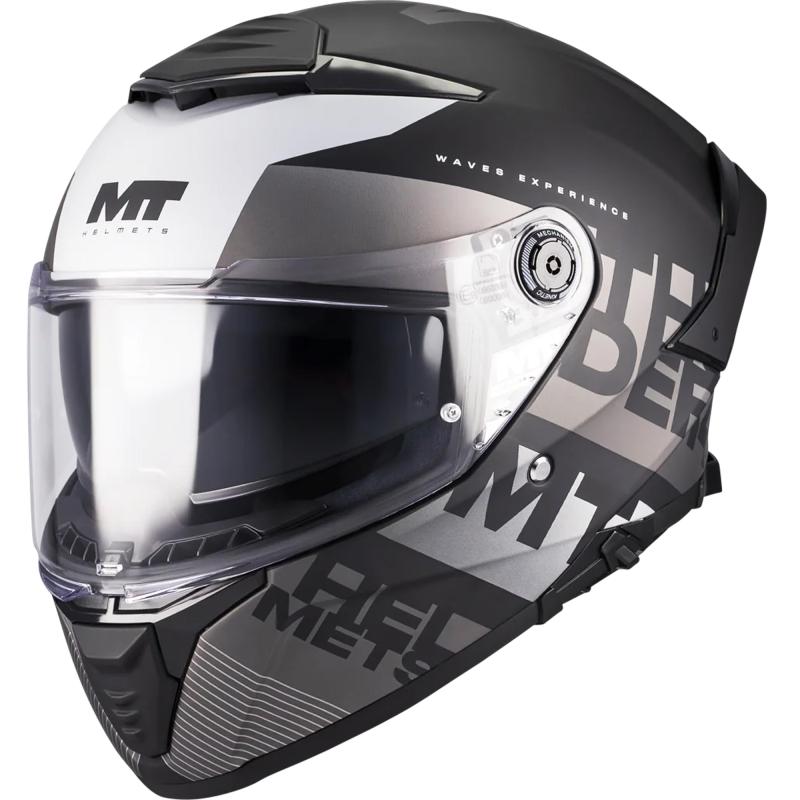 MT Helmets Integrální helma Thunder 4 SV Waves B2 matná černo-šedá Mt Helmets