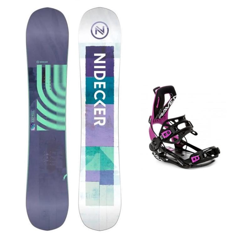 Nidecker Astral 25/26 dámský snowboard + Raven Fastec FT360 black/fuchsia dámské vázání Nidecker