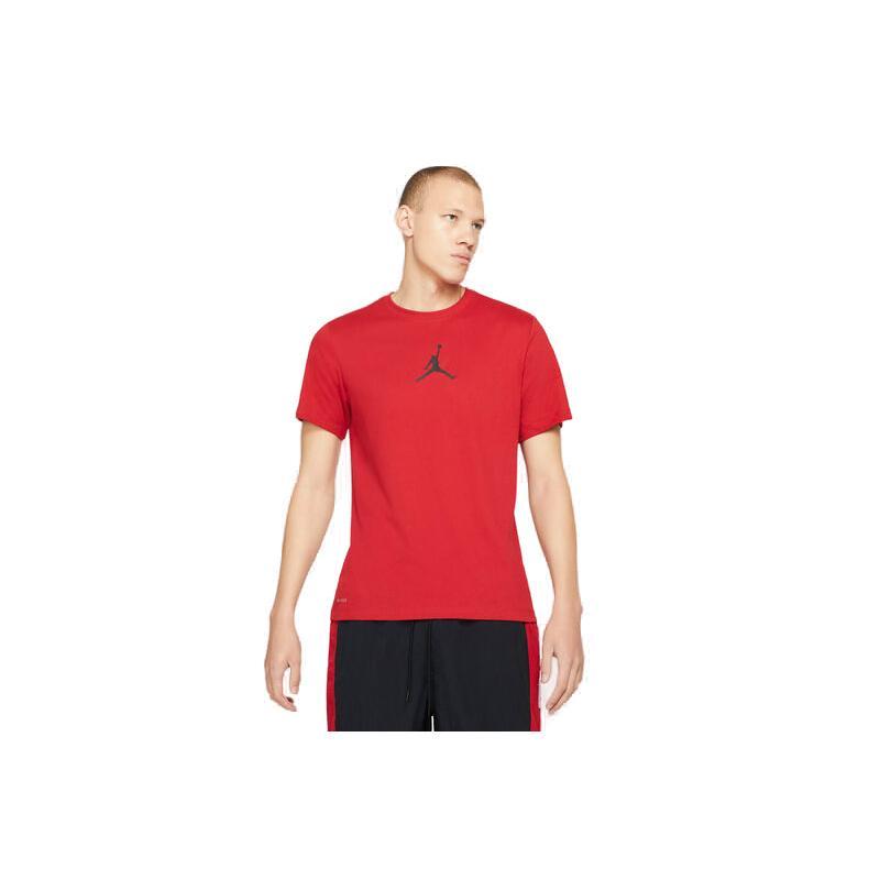 Nike JORDAN M J JUMPMAN DF SS CREW-687-Red 2025 triko NIKE