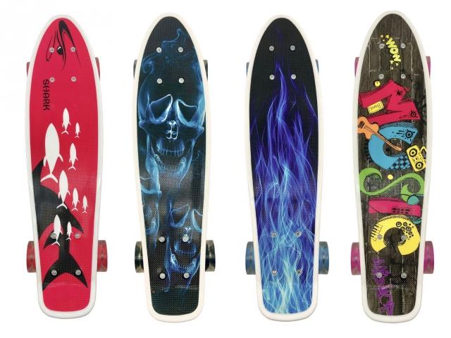 GGV Grafitti 2598 s LED kolečky Pennyboard