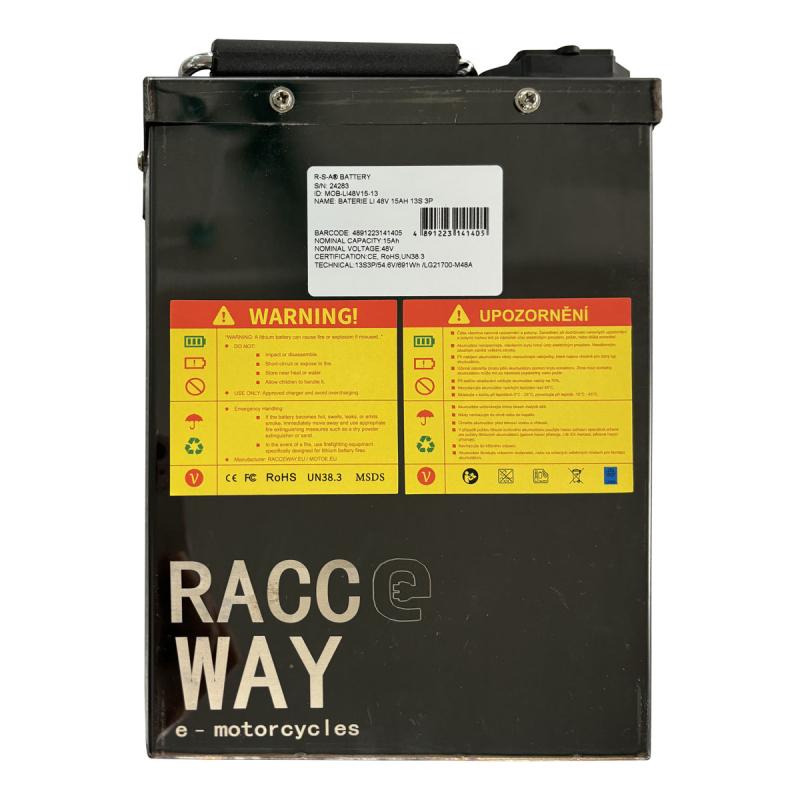 RACCEWAY Baterie Li-48v 15Ah k elektroskútru LG 13S 3P RACCEWAY