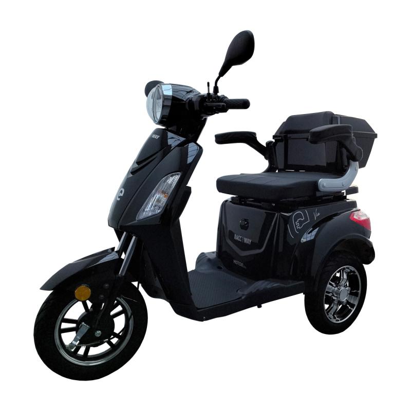 RACCEWAY Elektrický tříkolový vozík Via-ms09 černý lesklý RACCEWAY®