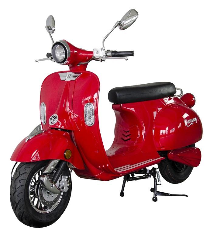 RACCEWAY Elektroskútr Century E-retro červený-lesklý RACCEWAY®