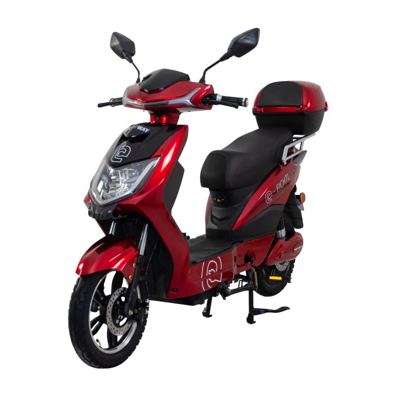 RACCEWAY Elektroskútr E-fichtl červený-lesklý s baterií 20Ah RACCEWAY®