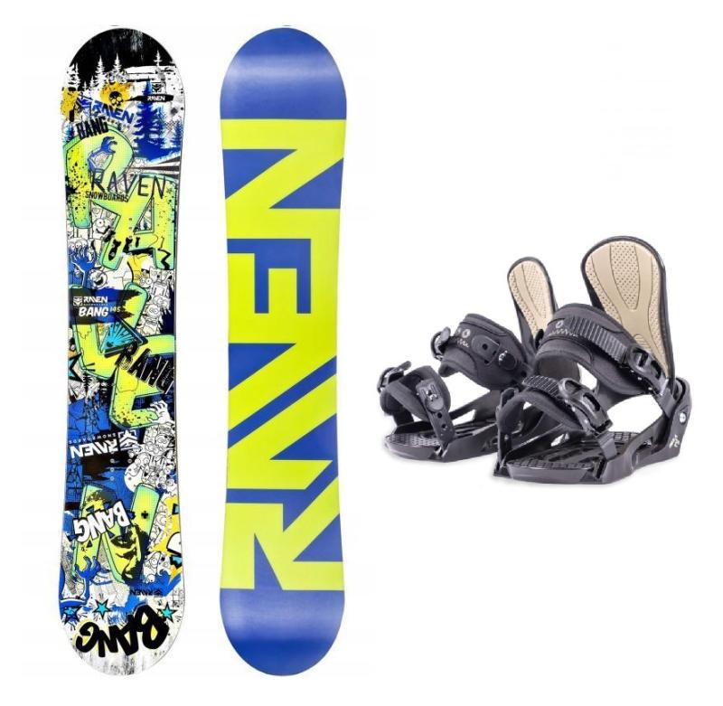 Raven Bang junior dětský snowboard + Beany Junior vázání Raven