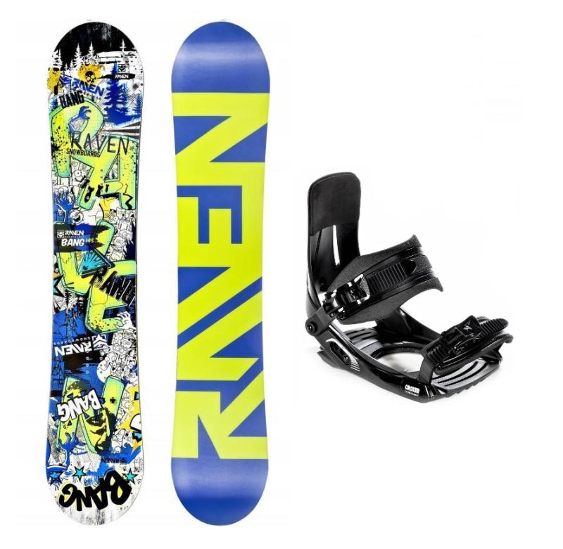 Raven Bang junior dětský snowboard + Croxer MP180 snb vázání Raven