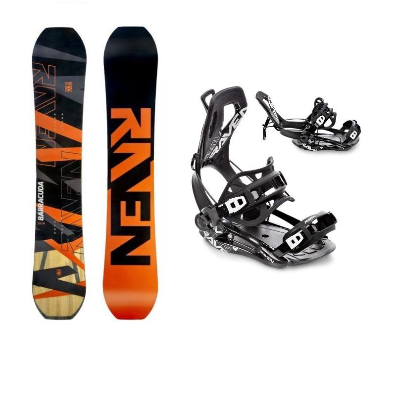 Raven Barracuda Carbon Orange snowboard + Raven Fastec FT360 black vázání Raven