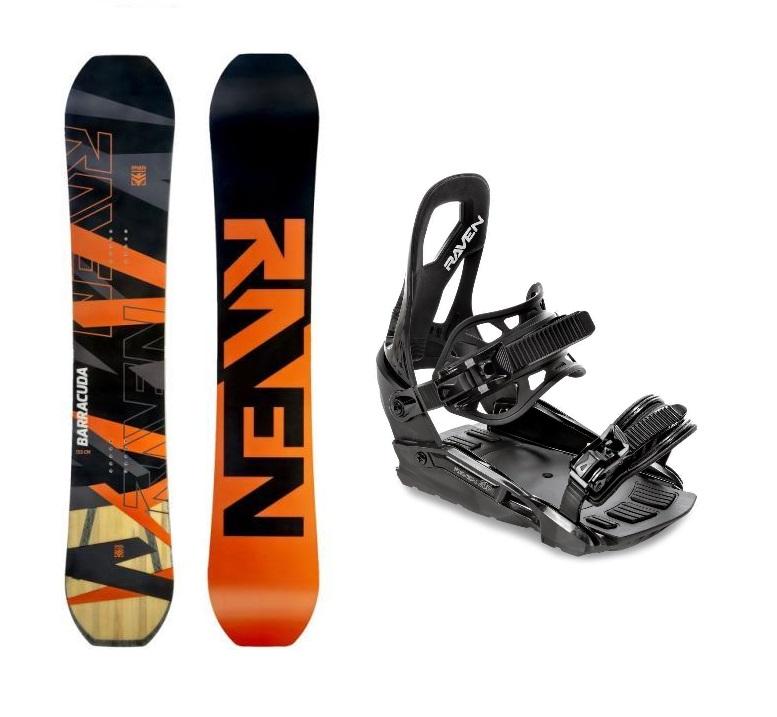 Raven Barracuda Carbon Orange snowboard + Raven S230 Black vázání Raven