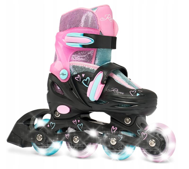 Raven Loret Glitter Black/Mint/Pink Raven