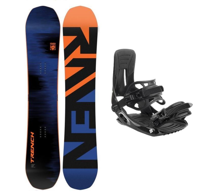 Raven Trench Carbon pánský snowboard + Hatchey Tactic snowboardové vázání Raven