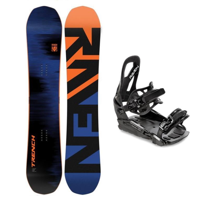 Raven Trench Carbon pánský snowboard + Raven S230 Black vázání Raven