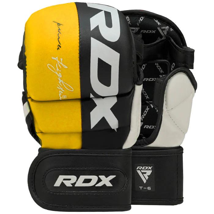 RDX Sparring rukavice T6 MMA žluté XL RDX