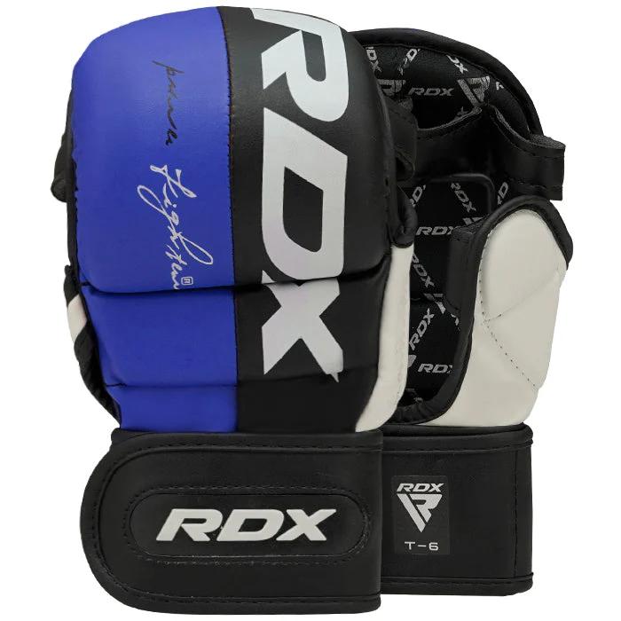RDX Sparring rukavice T6 REX MMA modré M RDX