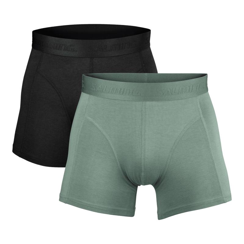 Salming 2-Pack Bamboo Boxer Black / Green Salming