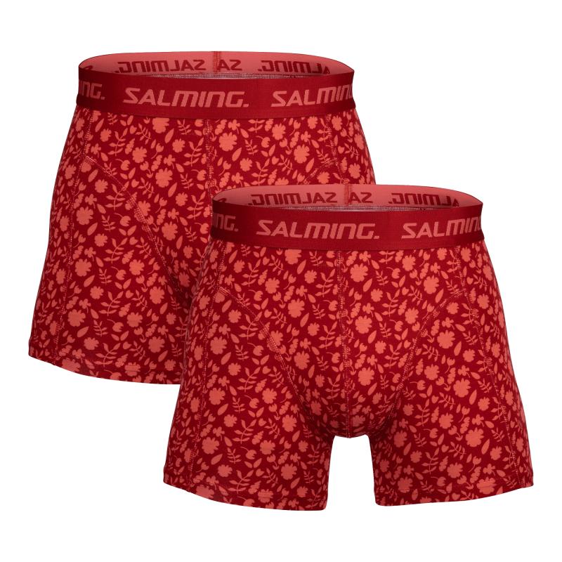 Salming 2-Pack Bamboo Boxer Floral Red Salming