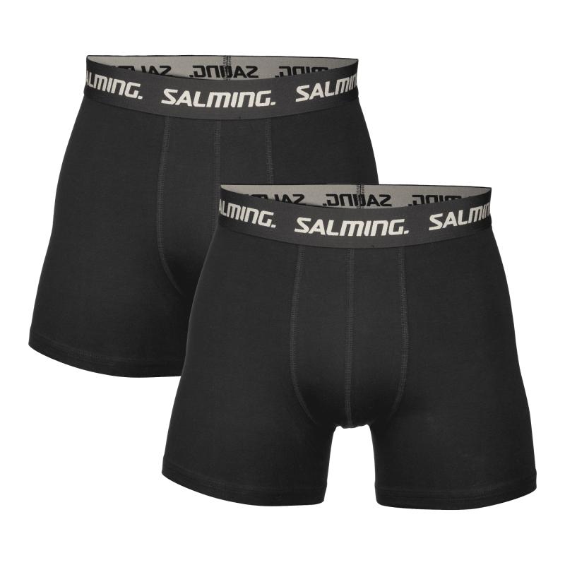 Salming 2-Pack Cotton Boxer Black Salming