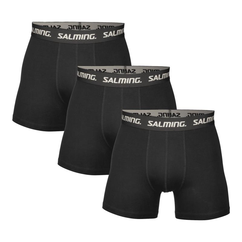 Salming 3-pack Cotton Boxer Black Salming