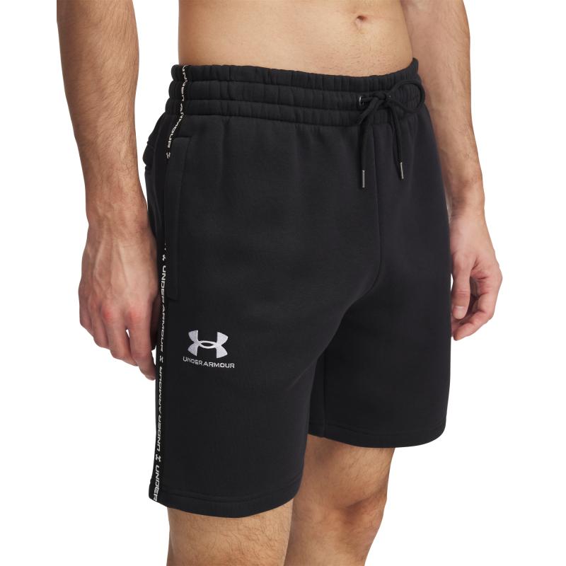 Under Armour UA Icon Fleece Short Taping-BLK 2025 šortky Under Armour