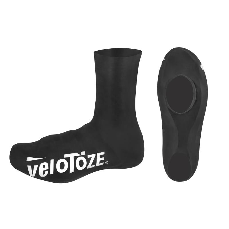VELOTOZE Návleky treter ROAD latex vysoké černé VELOTOZE