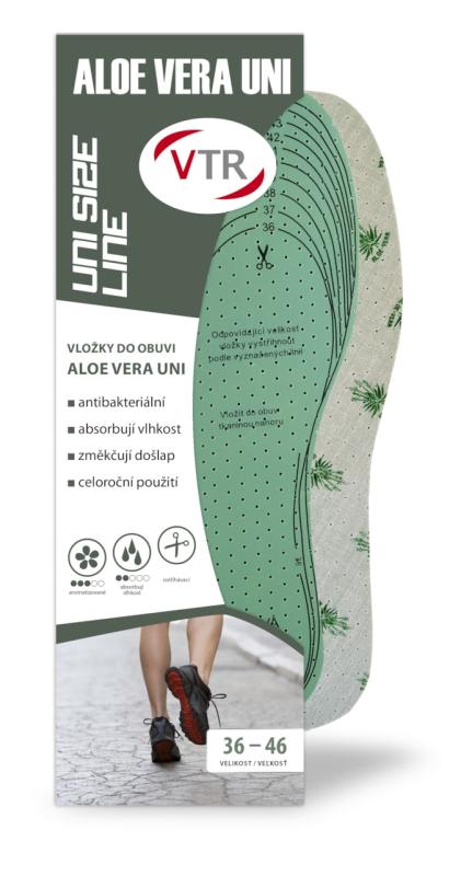 VTR Vložky do bot ALOE VERA UNI - ostřihávací 36-46 VTR
