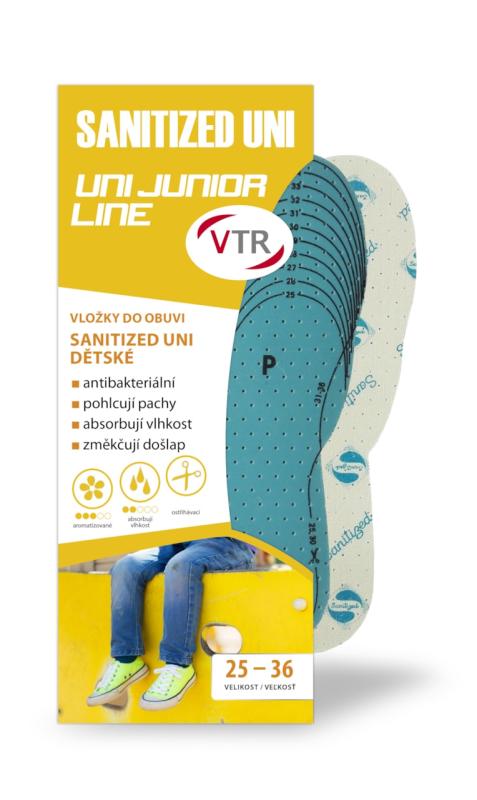 VTR Vložky do bot SANITIZED UNI dětské - ostřihávací 25-36 VTR