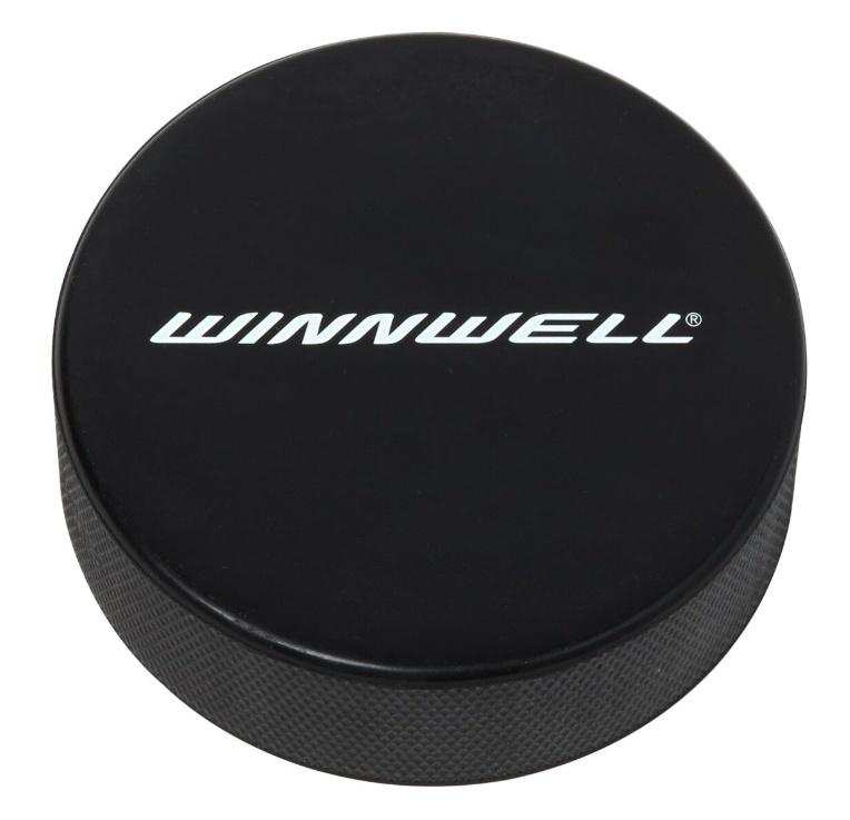 Winnwell Hokejový puk černý oficiální s logem Winnwell
