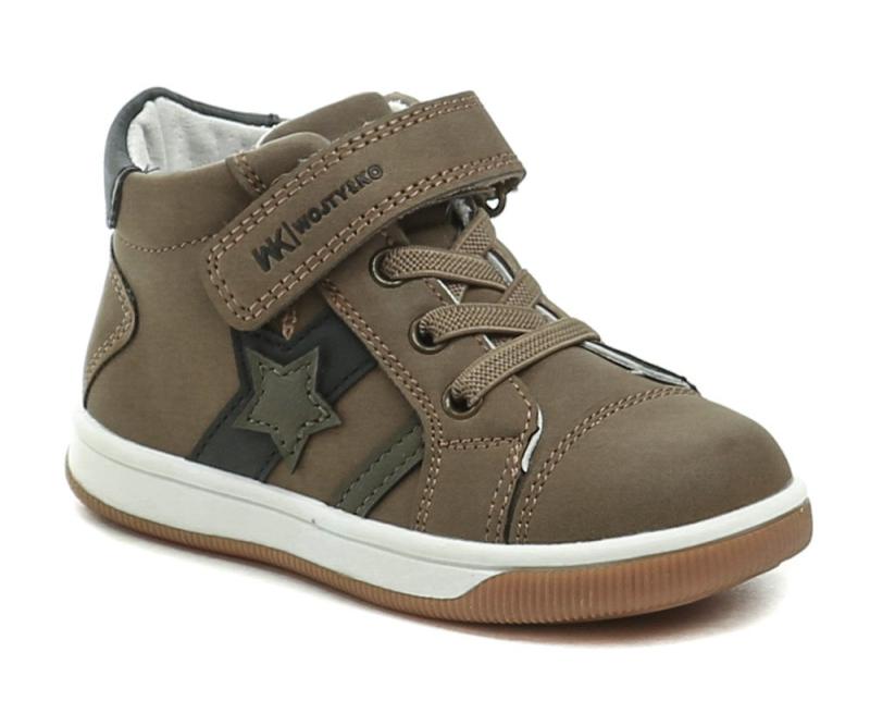 Wojtylko 2T26083 khaki chlapecké polobotky Wojtylko