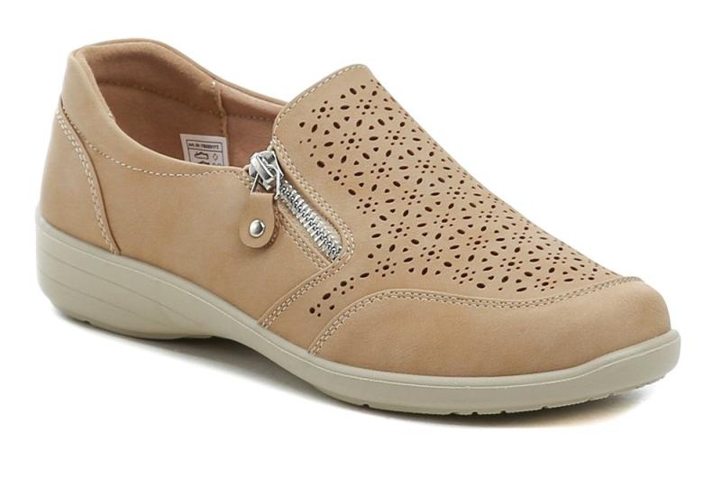 Wojtylko 7B25317 béžové dámské polobotky Wojtylko