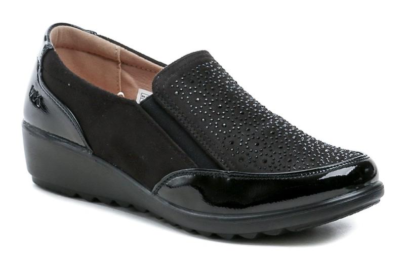 Wojtylko 7B26318 černé dámské polobotky Wojtylko