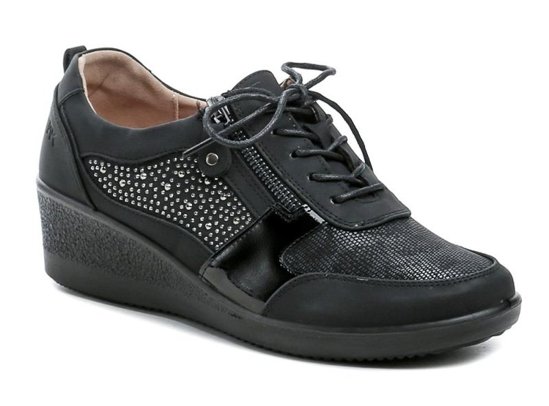 Wojtylko 7B26320 černé dámské polobotky Wojtylko