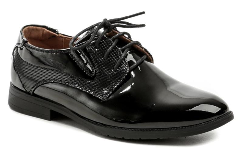 Wojtylko 7w1196 černé lakované polobotky Wojtylko